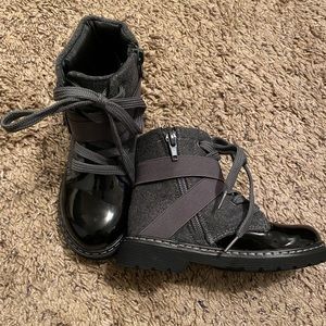 Girls Hoo moto boots